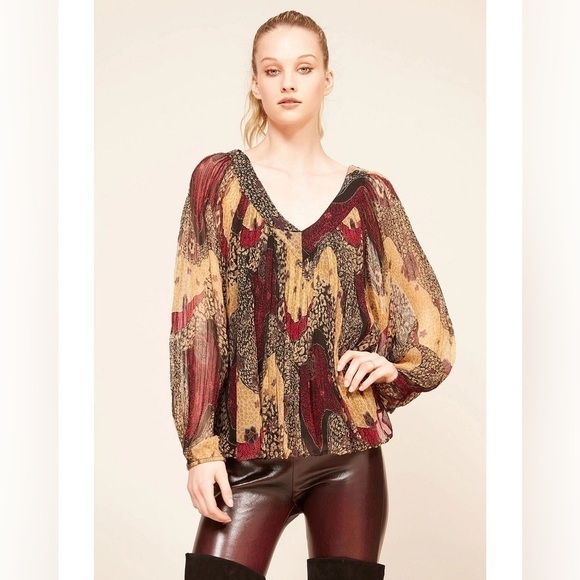 $263 Mes Demoiselles Paris Sabri Blouse Size FR 34 or US 2 - Picture 1 of 14